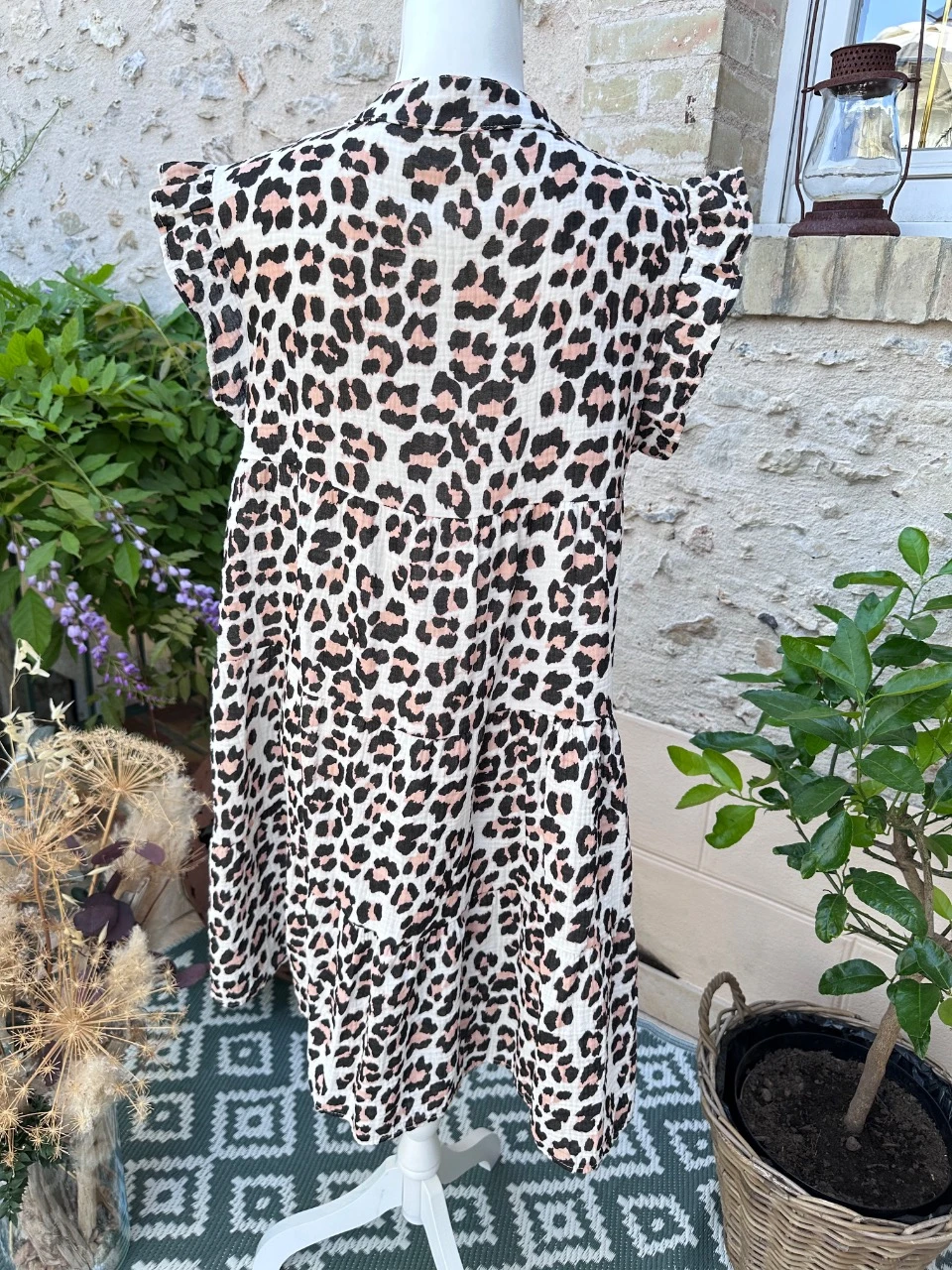 Vestido em gaze de algodão – photo 5